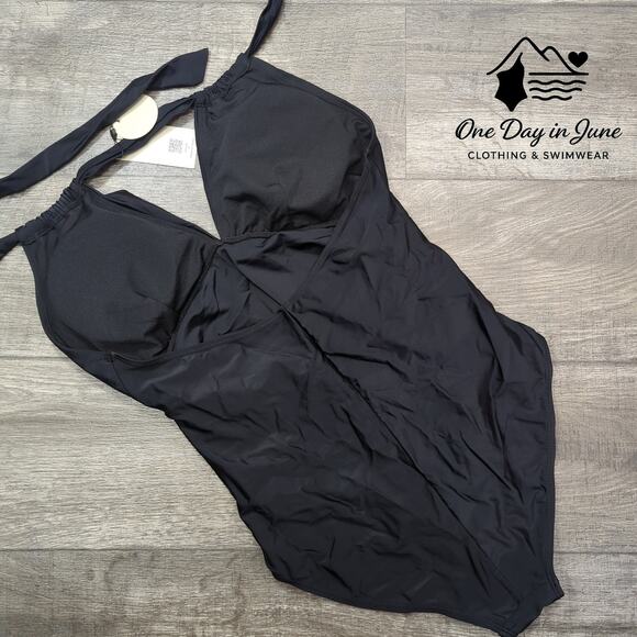 East Elegant V Neck Maternity One Piece Swimsuit Size L - Picture 7 of 7